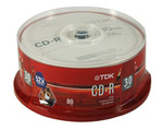 TDK Disk, CD-R 80 min, 700MB, branded, 52X, 50pk Spindle